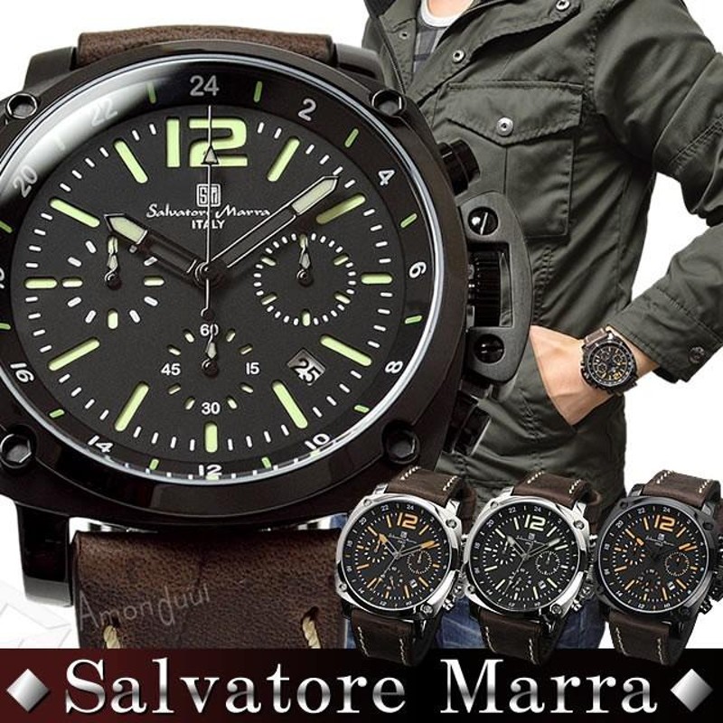 サルバトーレマーラ腕時計 メンズ腕時計 ミリタリー Salvatore