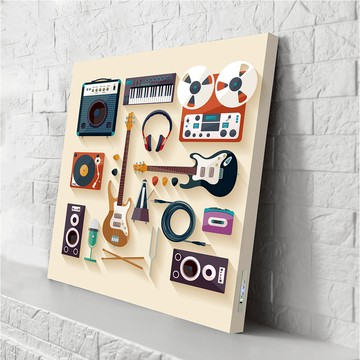 日本 VisualSonic 超薄藍牙畫布音箱 Music Instrument