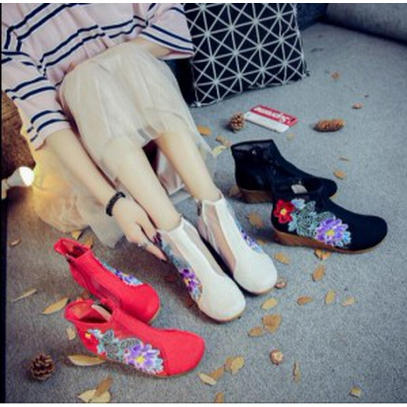 レディースシューズ チャイナ靴手作り北京布靴エスニックチャイナシューズカジュアル民族風刺繍柄ミュール婦人チュール通気性優靴 通販 Lineポイント最大1 0 Get Lineショッピング