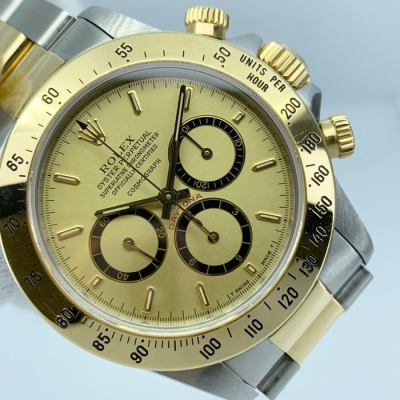 期間限定値下げ ROLEX ロレックス 16523 Cosmograph Daytona コスモグラフ デイトナ ゴールド 自動巻 メンズ L番  200タキメーター | LINEブランドカタログ