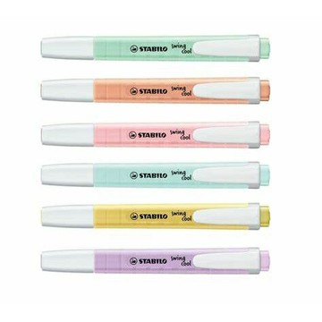 STABILO swing cool Pastel樂酷馬卡龍色螢光筆6色入275/6-3【APP滿額下單10%點數(單一帳號最高5000點)】1/31止