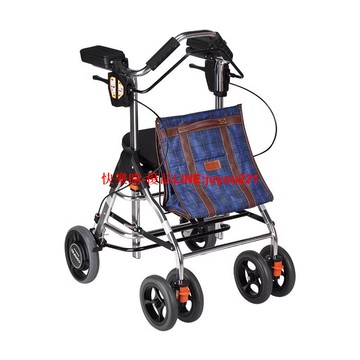 日本特高步老人助行車手推車輕便可折疊助行器可自動減速WAW02