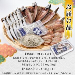 ふるさと納税 老舗海産物問屋 選りすぐり干物 セット 青 (7種)あじ 鯵 さば 鯖 みりん ちりめん 海鮮 魚 いわし セット 詰合せ 【佐伯海.. 大分県佐伯市