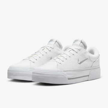 【NIKE】WMNS COURT LEGACY LIFT 女鞋 休閒鞋 白色 餅乾鞋 厚底 增高-FZ2606100