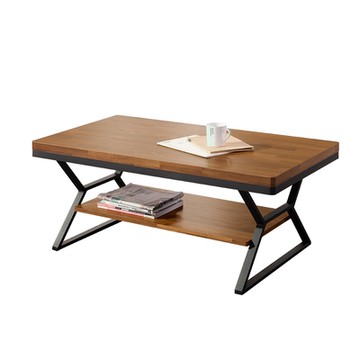 唯熙傢俱-安迪工業風柚木色3.6尺大茶几