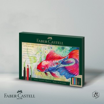 【Faber Castell】專家級水性色鉛筆&PITT藝術筆套組21件入(原廠正貨)