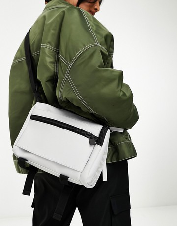 Rains Texel crossbody bag in white