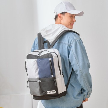 【OUTDOOR】風格前線-15.6吋電腦後背包-拼接色 OD233307CY