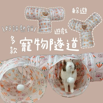 哈密兔事·寵物隧道｜貓咪隧道 兔兔專用隧道 貓咪隧道 倉鼠隧道玩具 寵物玩具 兔兔玩具閃電衝隧道 兔用品