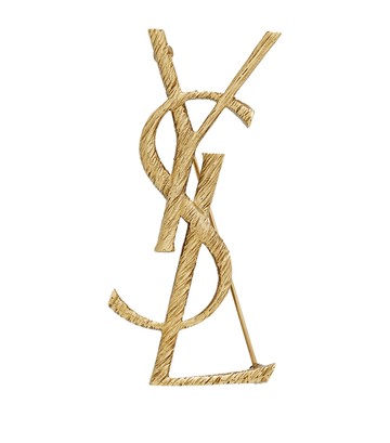 Saint Laurent Opyum Ysl Twisted Brooch
