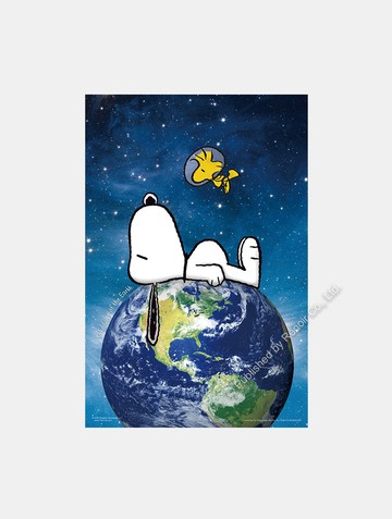 一起愛地球/300片/查爾斯．舒茲/史努比/夜光