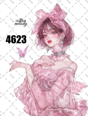original sticker no.4623 人物貼紙 原創貼紙 原創人物貼紙 裝飾貼紙 cotton melody