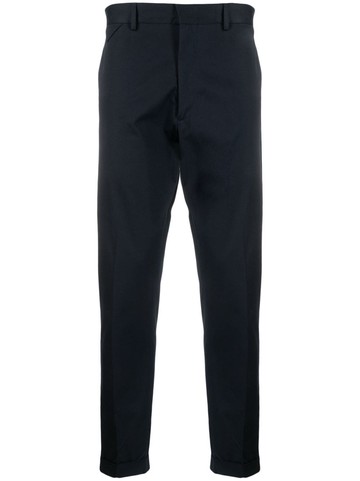 Low Brand - mid-rise tapered trousers - men - Cotton/Elastane - 31 - Blue