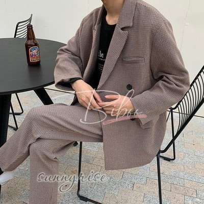 スーツ セットアップ メンズ チェック柄スーツ 2点セットトップス カジュアル パンツ アウター 韓国ファッション 春秋服 春新作 通販 Lineポイント最大get Lineショッピング