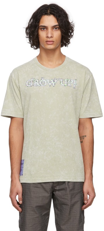 MCQ 绿色 Grow Up 系列徽标 T 恤
