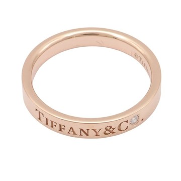 Tiffany ＆ Co 蒂芬妮 T&CO Band 1PD #19 戒指 18K玫瑰金 鑽石 【二手名牌BRAND OFF】
