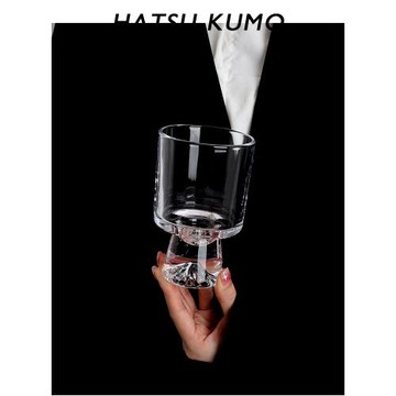 山中霧杯 晚色自佳人不見 中古杯酒杯富士山底杯啤酒杯飲料杯子