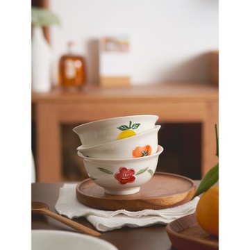 肆月一家四口碗禮盒套裝家用陶瓷碗分餐飯碗一人一色專用套碗餐具