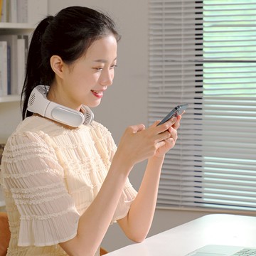 Redbox｜新款無葉扇半導體制冷掛脖風扇 LB08 - 麥浪色