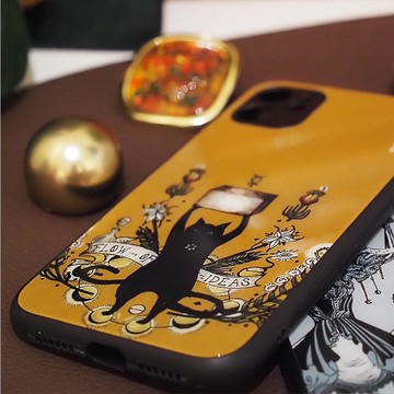 聯名 Kiyokostudio 貓的月祭祀 防摔手機殼 KKAA06