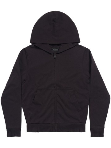 Balenciaga - zip-up cotton hoodie - unisex - Cotton - M - Black