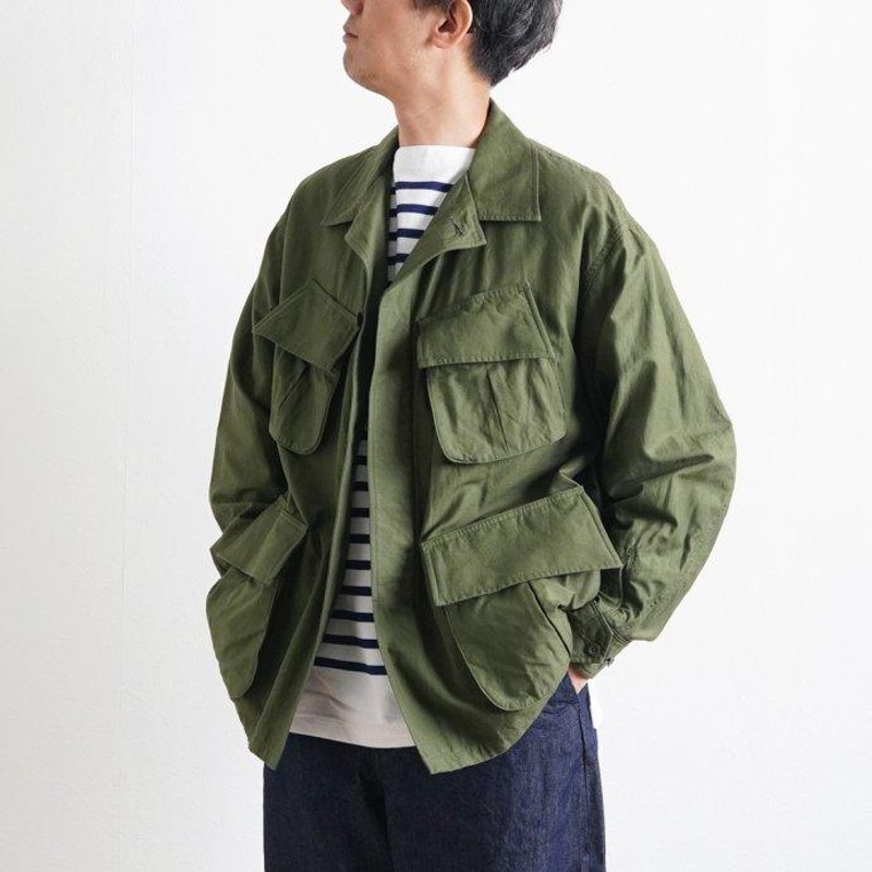 blurhms ROOTSTOCK ブラームス メンズ Cotton Linen Combat Tropical ...