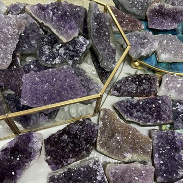 指定中款151～200號✅天然異象紫水晶片 紫水晶簇❤️💛💜天然水晶片 異象彩片 紫水晶簇 A0449