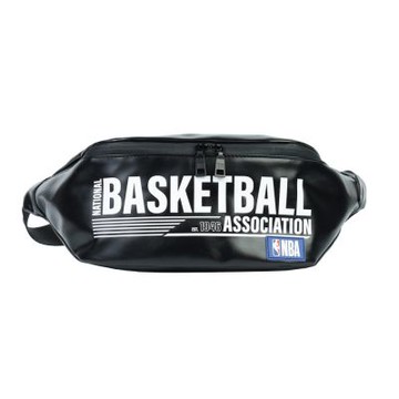NBA 皮革 字樣印刷 胸肩包