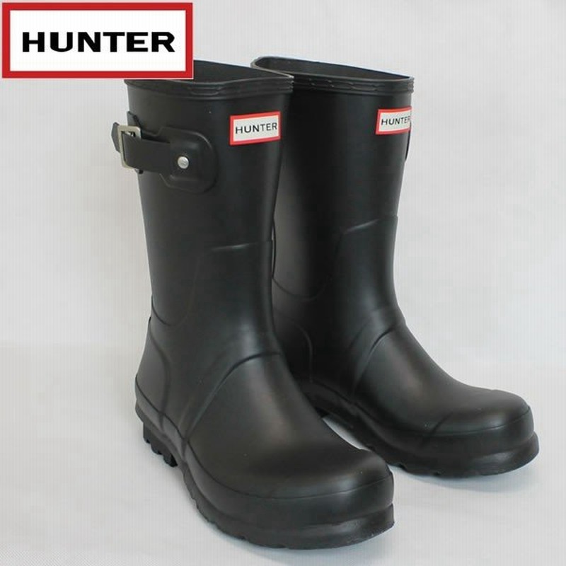 ハンター Hunter メンズ オリジナルショート ラバーブーツ Hmfs9000rma Blk 国内正規品 Welly 長靴 レインブーツ靴 シューズ 通販 Lineポイント最大0 5 Get Lineショッピング