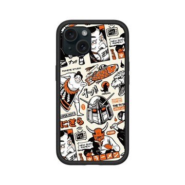 iPhone 15 Mod NX 黑 - Paiheme Studio - Black Orange Mix