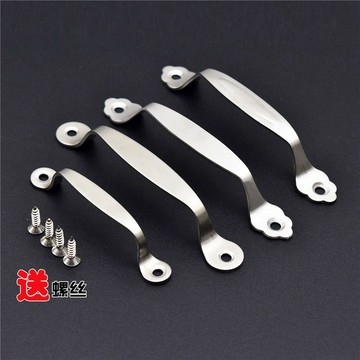 【台灣暢銷】加厚不鏽鋼小拉手 砧板提手 簡易木門櫥櫃小拉手 201明裝圓管提手【暢銷品】