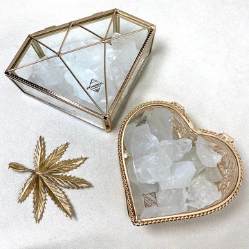 白水晶原石消磁盒