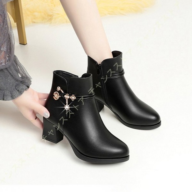 ショートブーツ レディース ヒール ブーティ ワイズ 3e 疲れない ブーツ レディース レディースブーツ 幅広 甲高 立ち仕事 長時間 痛くない 歩きやすい 黒 赤 通販 Lineポイント最大0 5 Get Lineショッピング