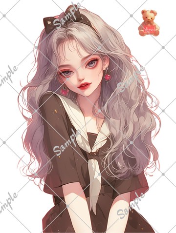 原創人物貼紙 裝飾貼紙 B322 一組 5 枚