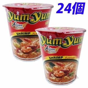 YumYum カップラーメン トムヤムシュリンプ味 70g×24個