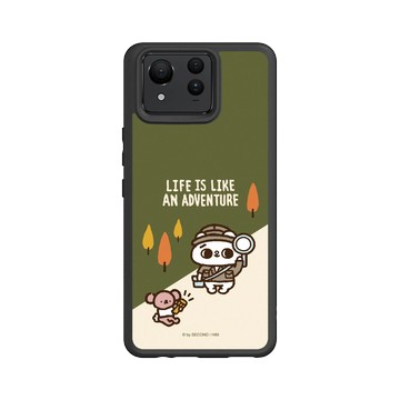 Zenfone 11 Ultra SolidSuit 黑 - 爽爽貓 Song Song Meow by SECOND - 冒險爽爽貓