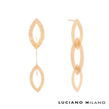 LUCIANO MILANO 晨曦微露 純銀耳環(金色)