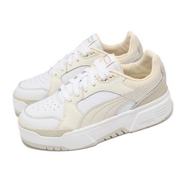 Puma 休閒鞋 CA. Flyz PRM Wns 女鞋 厚底 增高 米白 皮革 拼接 復古 39609901