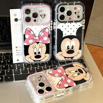 米老闆妮妮秒變手機殼適用蘋果17手機iphone16promax彩虹殼糖果色