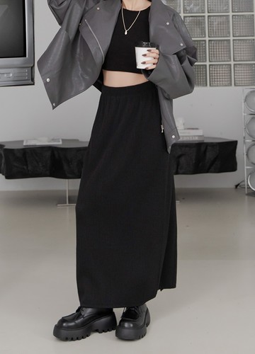 鬆鬆舒服針織長裙