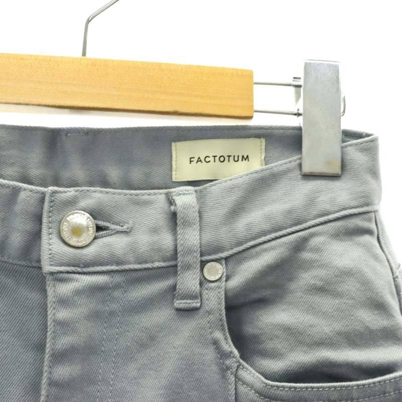 ファクトタム FACTOTUM STUDIOUS別注 センタークリースストレートデニム パンツ ストレート フレア 34 ブルー /HK □OS  レディース | LINEブランドカタログ