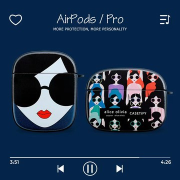 時尚女孩  Airpods耳機保護套 送掛鉤 矽膠耳機套 蘋果耳機保護套 Airpodspro 1 2 3  耳機保護套