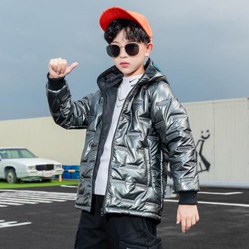 GILE男童羽絨棉服免洗加厚保暖冬裝外套大童韓版兒童棉衣棉襖