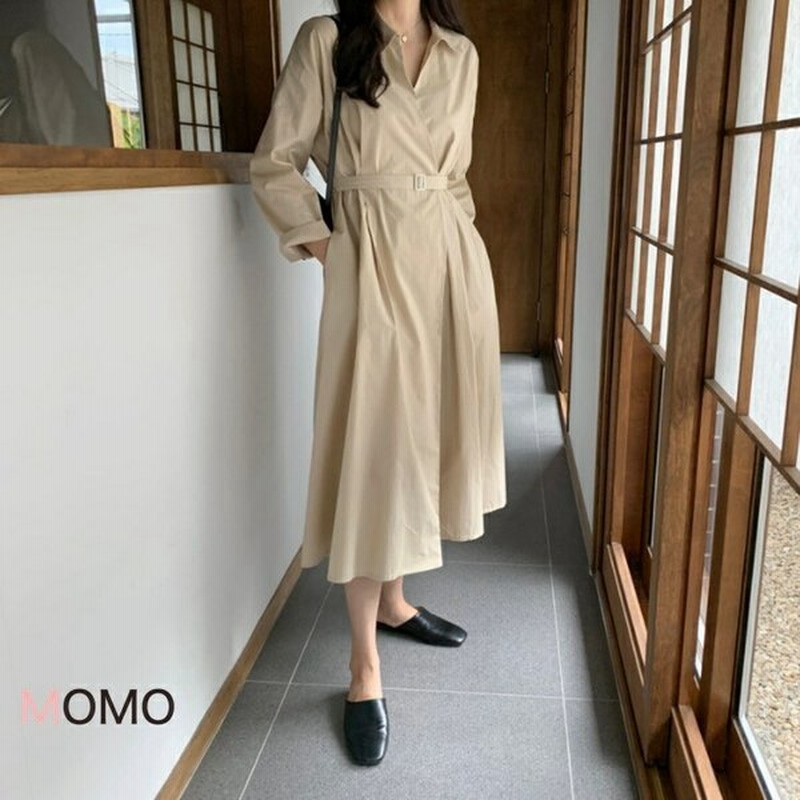 ロングストラップワンピース シャツワンピース 普段着ワンピース ナチュラルワンピース ミドル丈 ワンピ 大人ファッション アラフィフコーデ 通販 Lineポイント最大0 5 Get Lineショッピング