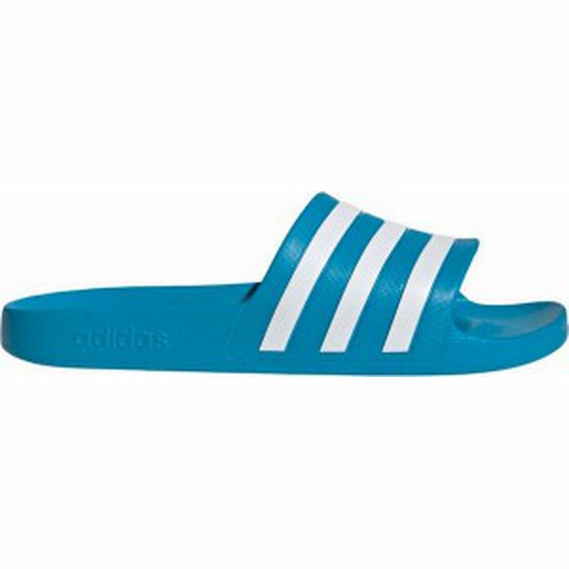 アディダス メンズ サンダル Adidas Men S Adilette Aqua Slides Black White Blue 通販 Lineポイント最大1 0 Get Lineショッピング