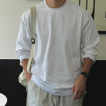 正韓柔棉質感立體肩線素色長袖上衣 12色 YUPPIE 預購商品 1208