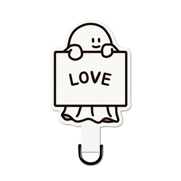 【正版授權】Percentage舉牌示愛手機掛片/夾片