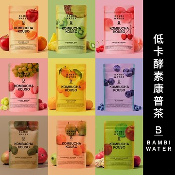 BAMBI WATER日本製 245酵素康普茶 17超級食物 17礦物質 維生素 維他命 膠原蛋白 無添加 低卡路里