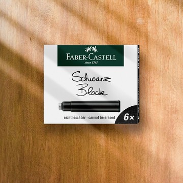 Faber-Castell 學齡兒童鋼筆-卡式墨水 黑(原廠正貨)