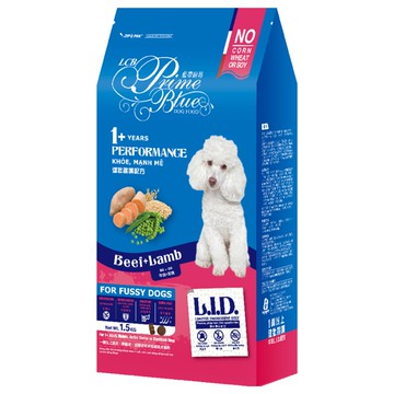 LCB 藍帶廚坊 健壯挑嘴狗糧  牛羊L.I.D.配方  1.5kg  1袋